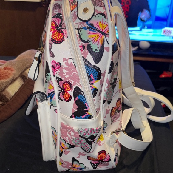 Butterfly Print Backpack - Picture 2 of 7